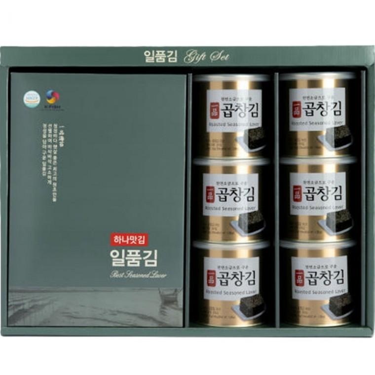 일품 곱창김 30g 6캔 무조미 곱창김 전장 6매입 5봉 설 선물세트 추석 명절 선물세트
