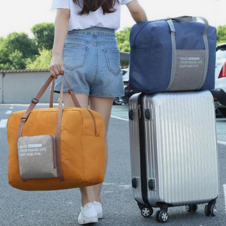 여행용 접이식 캐리어결합 캐리어폴딩백 보스턴백 캐리어결합백 폴딩가방