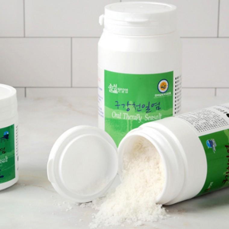 신안 천일염 국내산 송염 구강용 치솔 양치용 500g 1팩 Brushing salt