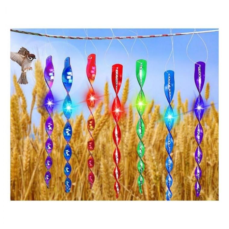조류 퇴치 반사 회전 막대 10p 과수원 새몰이 30cm 새물이 퇴치기 회전식 10개입