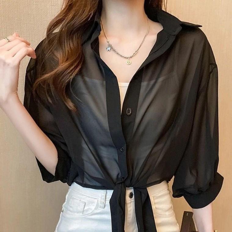 여름 쉬폰 볼레로 가디건 숄 케이프 얇은 카디건 여성 여자 루즈핏 예쁜 간절기 오버핏