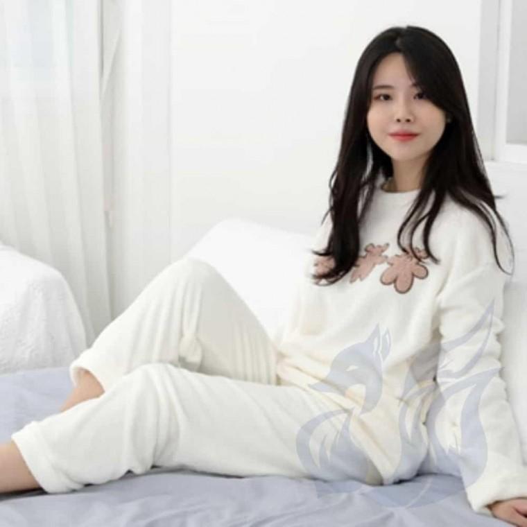 수면 극세사 잠옷 홈웨어바지 여성수면바지 극세사잠