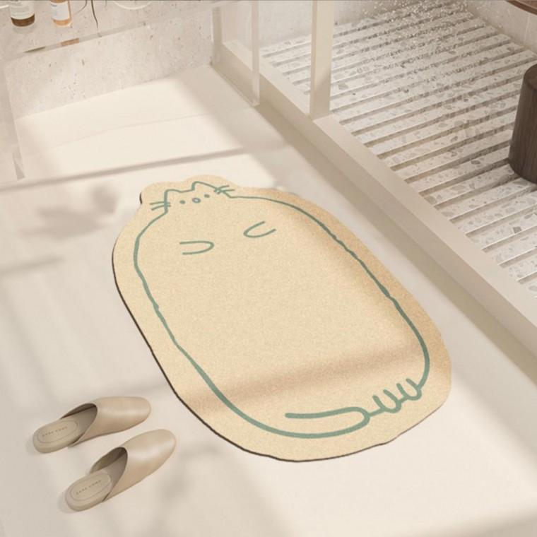 고양이 미끄럼방지 규조토 발매트 매트 40x60 40x60 바닥매트
