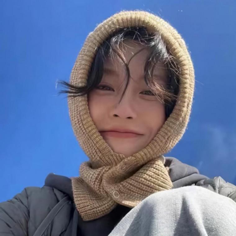 니트 바라클라바 후드모자 귀도리 귀마개 목도리 모자 넥워머 보온 데일리