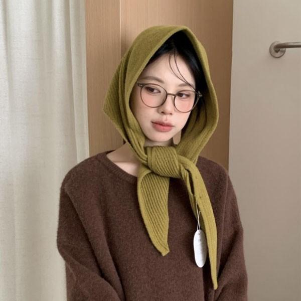 은창]쓰리웨이 니트 끼움 숄 머플러 목도리 모자 스카프 여성 봄 롱 스카프 머플러 목도리 가을 겨울 여자