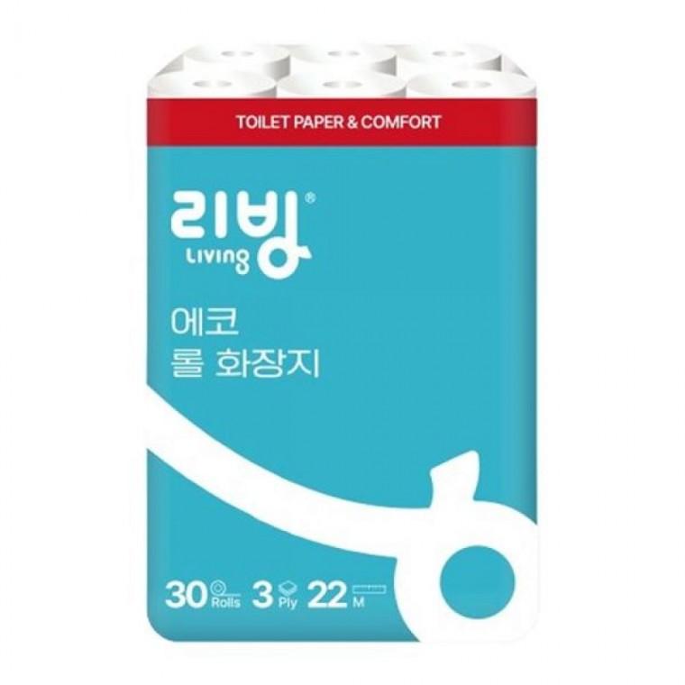 삼정펄프)리빙에코스마일화장지(22M/30롤)