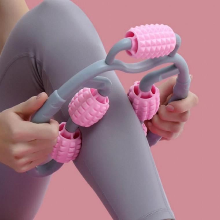 종아리 허벅지 마사지 회전 마사지기 5롤 바디 지압