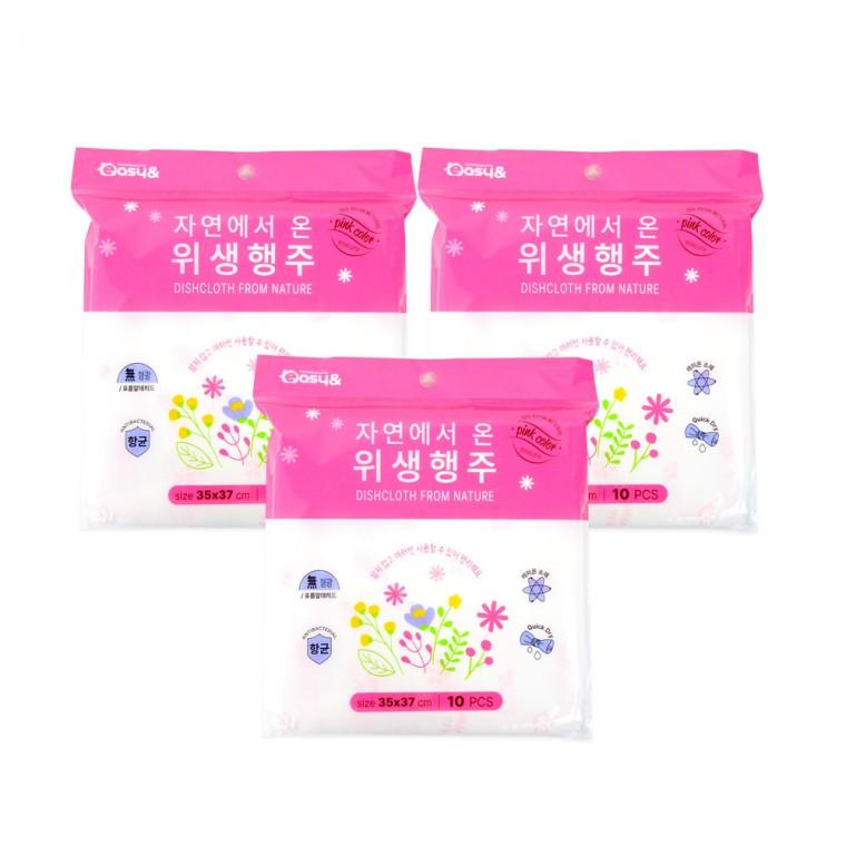 자연에서 온 위생행주(10매)-3개 행주 주방행주 일회용행주
