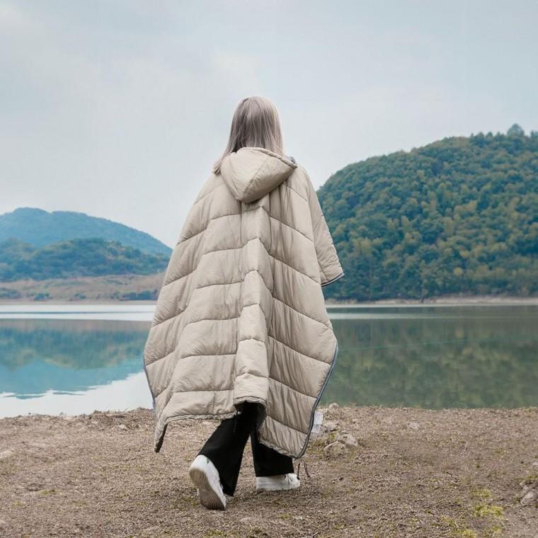 판초 웜패딩 블랭킷 이불 망토 겨울 캠핑 패딩 담요 이불 캠핑 침낭