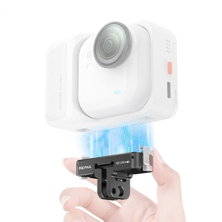 Insta360 GO Ultra 전용 마그네틱 퀵릴리즈 메탈 베이스 브라켓 인스타360 고 울트라