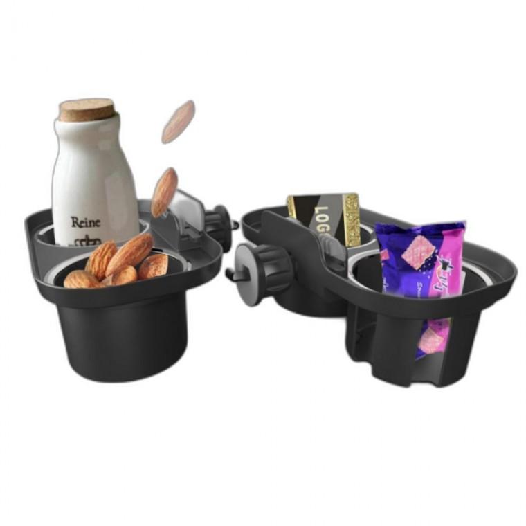 트레이 거치대 자동차 컵홀더 송풍구 고정 회전