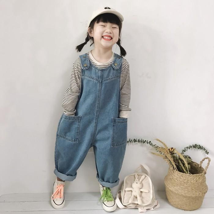 빈티지 루즈 멜빵바지