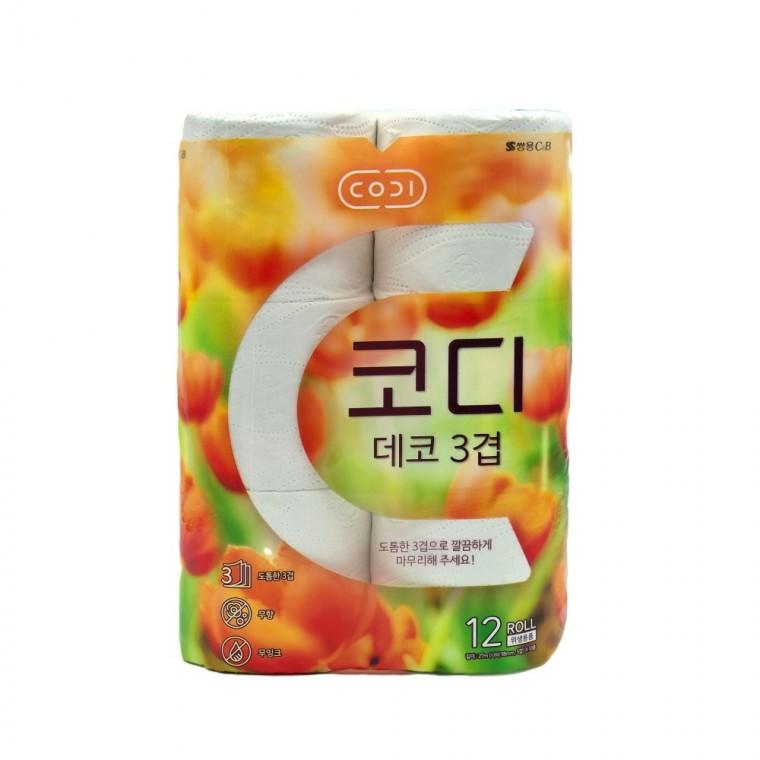 코디 데코 3겹 화장지 27m x 12롤