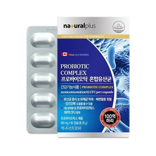 내츄럴플러스 프로바이오틱 혼합유산균 500mg x 60캡슐