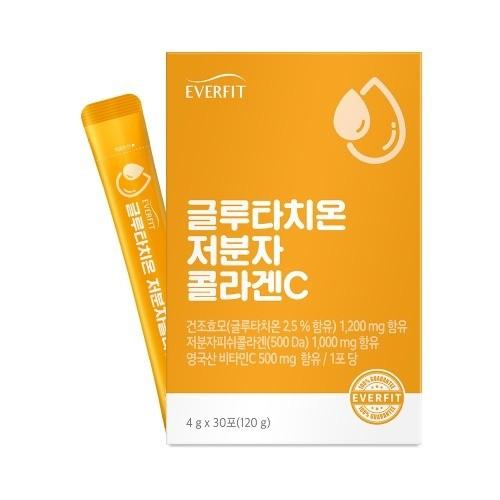 내츄럴플러스 에버핏 글루타치온 저분자 콜라겐C 4g x 30포