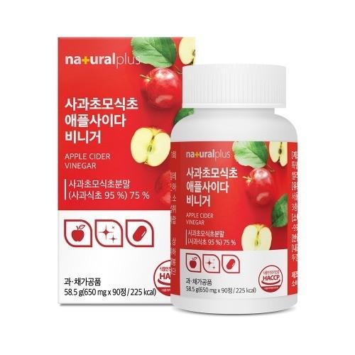 내츄럴플러스 사과초모식초 사이다비니거 650mg x 90정