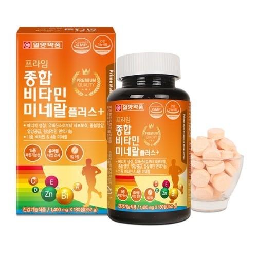 약품 프라임 종합 비타민 미네랄 플러스 1400mg x 180정