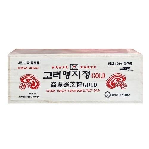 한국홍삼바이오 고려영지정골드 120g x 3개입 흰색목함