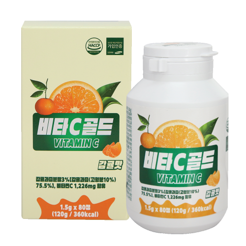 비타C골드 1.5g x 80정 감귤맛