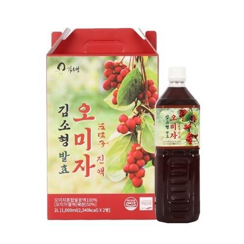 김소형 발효 오미자 진액 1L x 2병