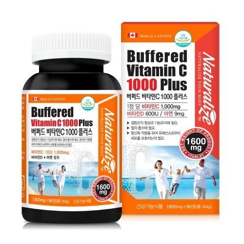 네추럴라이즈 버퍼드 비타민C 1000 플러스 1600mg x 90정