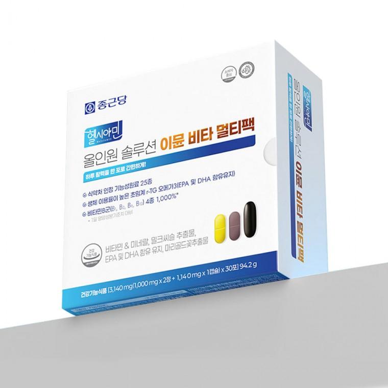 종근당 헬시아민 올인원 솔루션 이뮨 비타 멀티팩 30포
