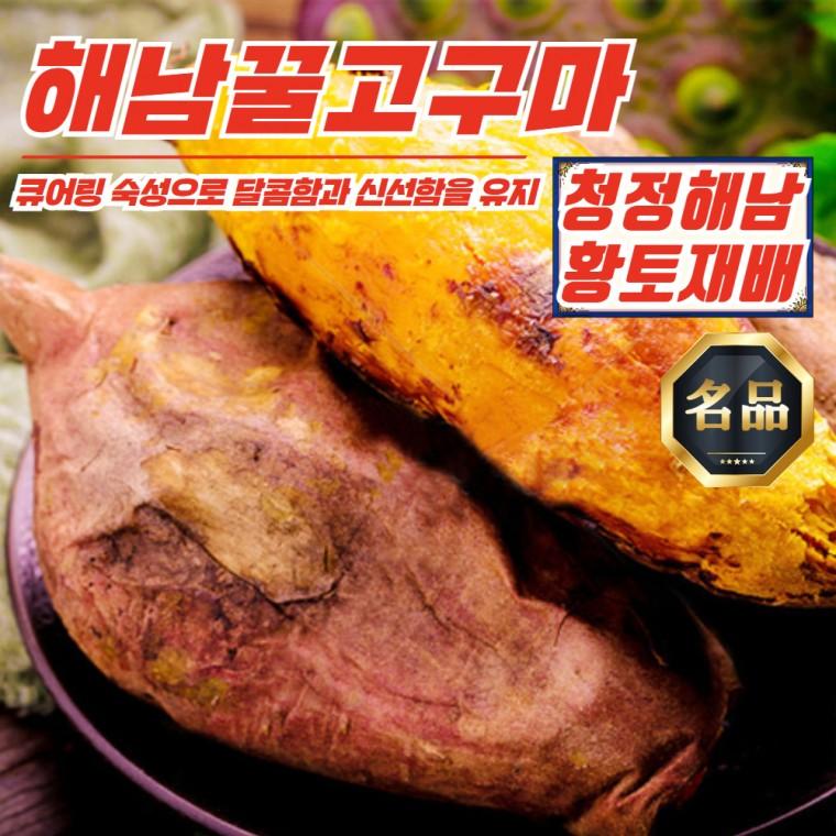 해남 황토 베니하루카 꿀고구마 2kg 특상 (100g 300g)