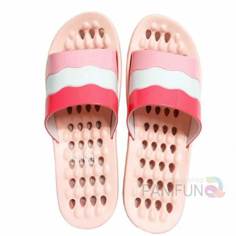 퍼니 화장실슬리퍼 물결핑크 화장실실내화 베란다슬리퍼 고급욕실화