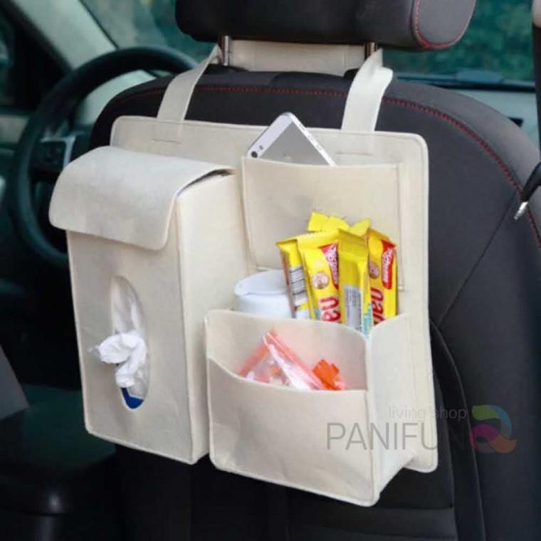 퍼니 차량용헤드 정리수납함 육아필수품 뒷자리수납함 장거리필수품