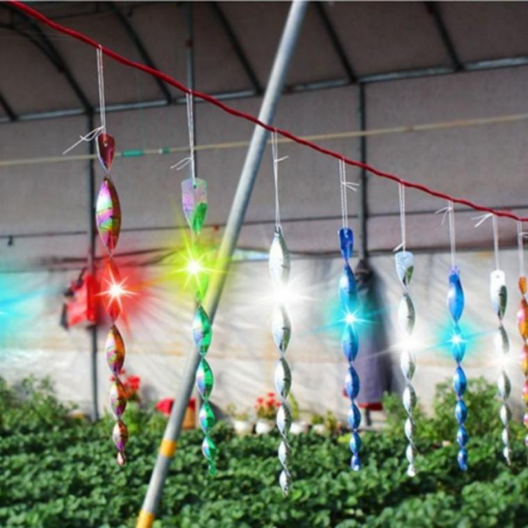 과수원 농사용 새몰이 10p 50cm 비둘기퇴치 빛반사 새쫓기 회전막대 반사 과수원 조류퇴치 스틱세트