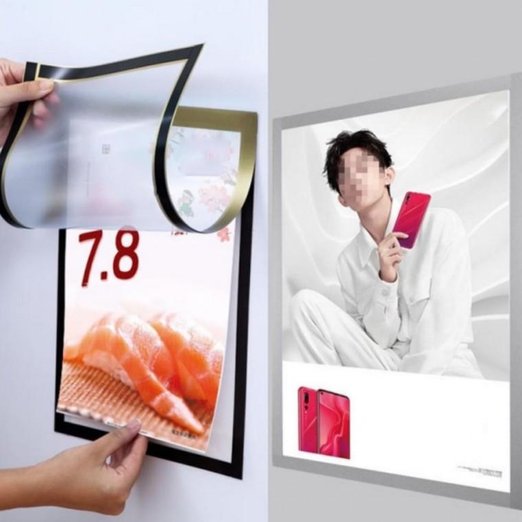 3p 프레임 A4 광고프레임 게시물 자석 꽂이판 메뉴판 전시판 사업자등록증케이스 안내문 알림판 투명