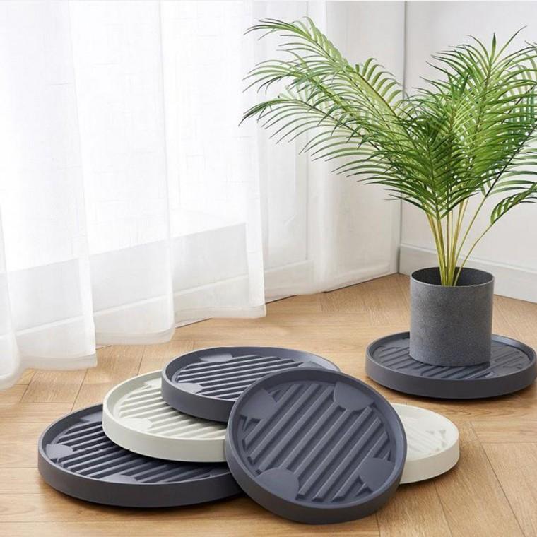이동식 화분 받침대 인테리어 까페 원예용 29.4cm 화분 베란다 플랜트박스 받침 스탠드 대 원형 선반
