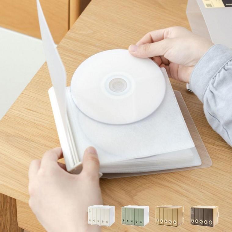 앨범형 CD 케이스 120개입 공CD보관함 정리함 수납함 정리함 케이스 시디 파우치 수납함 함 슬림
