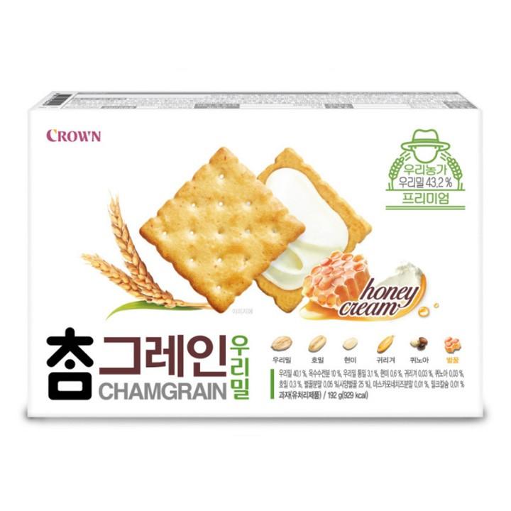 크라운 참그레인 우리밀 192g X 5개