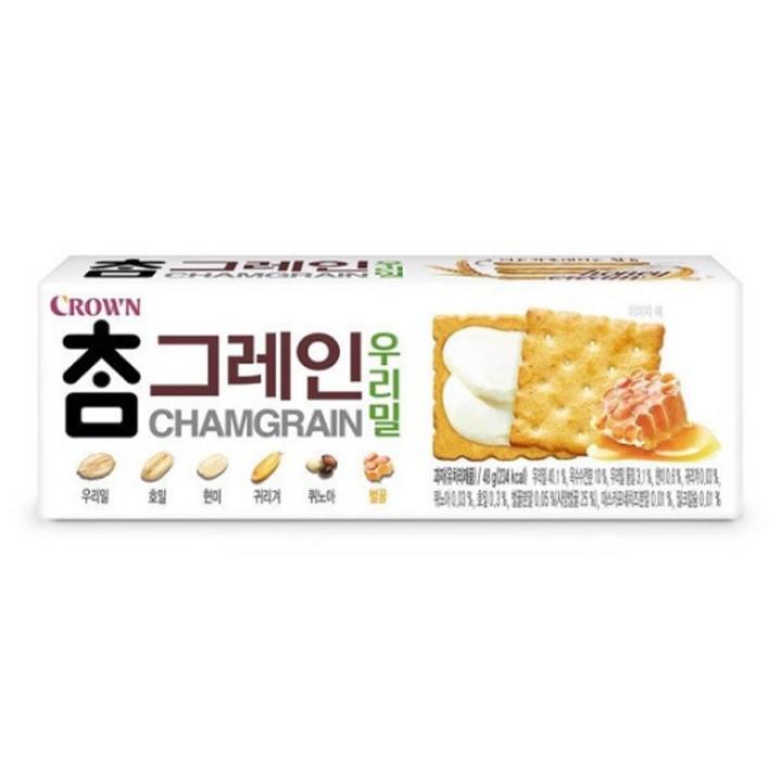 크라운 참그레인 우리밀 48g X 12개