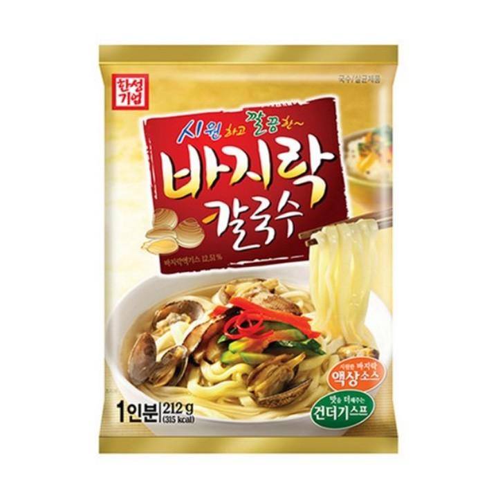 한성기업 바지락 칼국수 212g X 10개