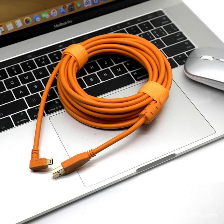 캐논카메라용 USB A mini b 5핀 테더링케이블 5m