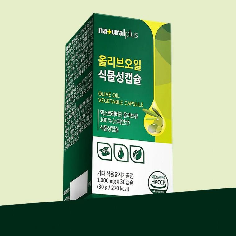 내츄럴플러스 올리브오일 식물성캡슐 30캡슐 1박스