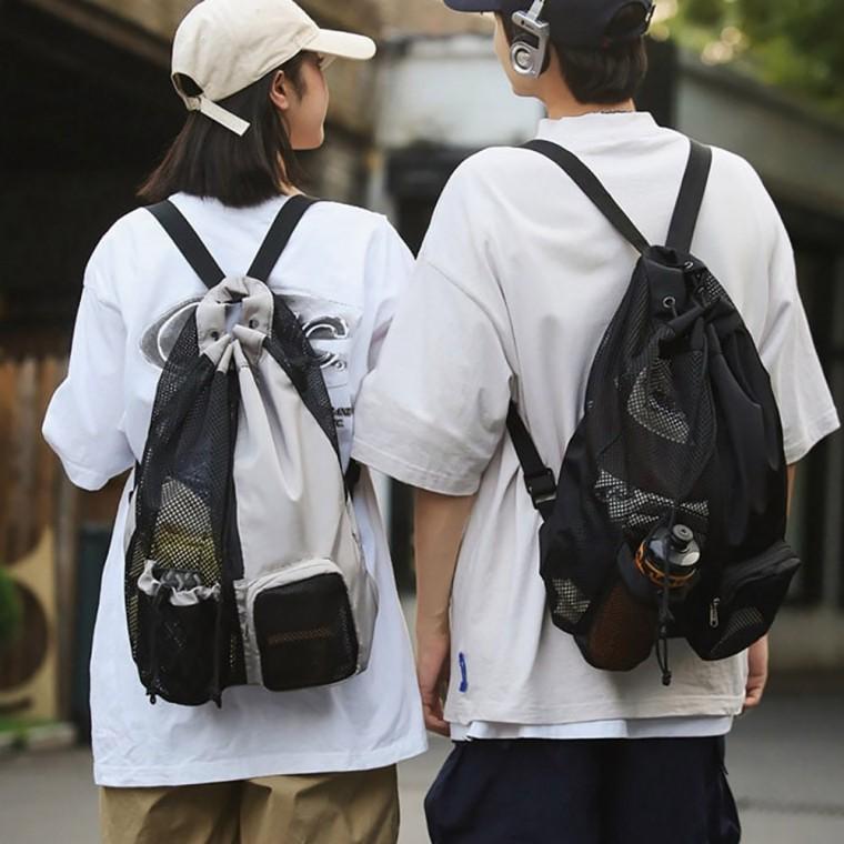 물놀이 수영장 라이딩 아웃도어 생활 방수 하프 미니 포켓 스트링 백팩