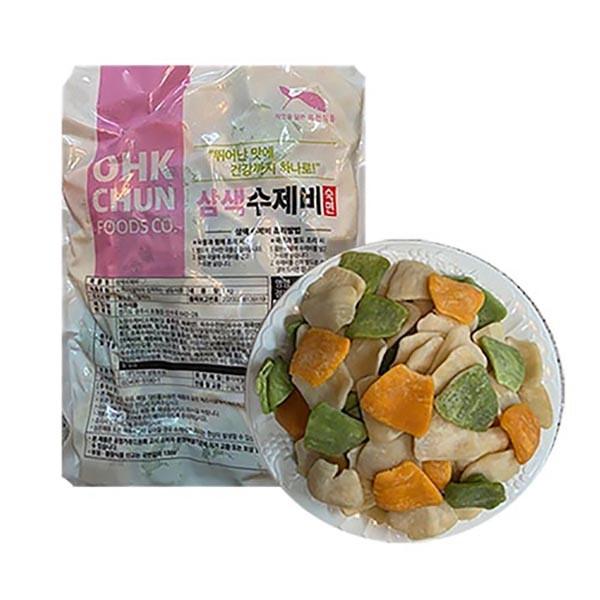 삼색수제비-1kgx1봉 (업송용수제비)