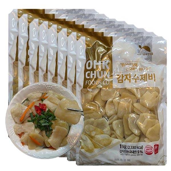 감자수제비-1박스(1kgx10봉) 업소용수제비