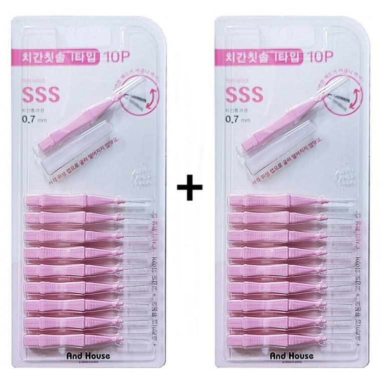 우일 치간칫솔 20P 0.7mm 구강관리용품 가는칫솔 구강용품 치실