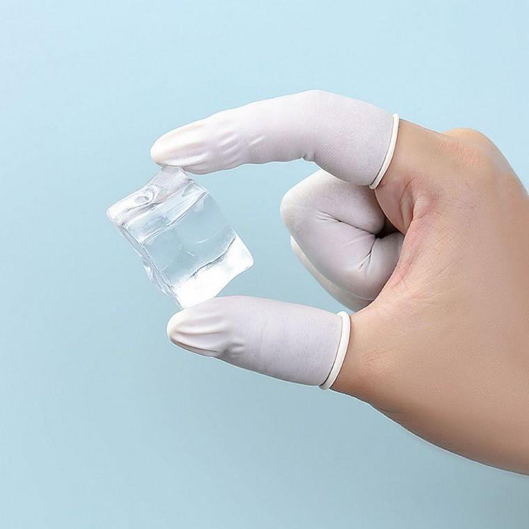 라텍스 손가락 고무 일회용 작업 미끄럼 방지 고무장갑 사무용 미용 라덱스 손가락장갑
