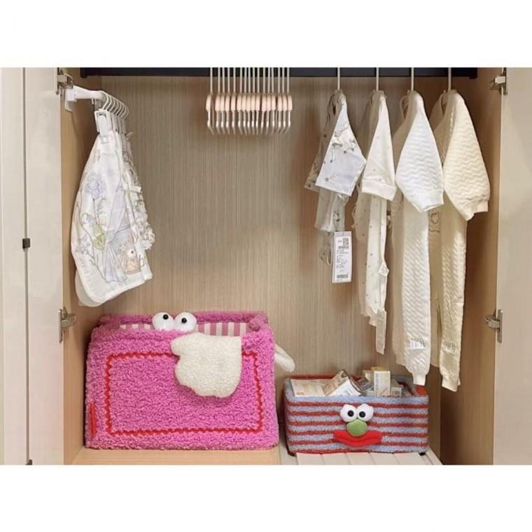 패브릭 바구니 멀티 수납 정리함 귀여운 바스켓 대형 수납함 다용도 화장품 소품 보관함