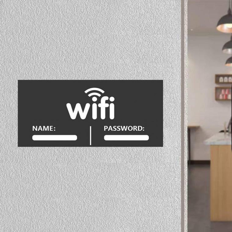 와이파이 안내판 WIFI 비밀 번호 표지판 알림판 팻말 카페 매장 도어사인 표찰