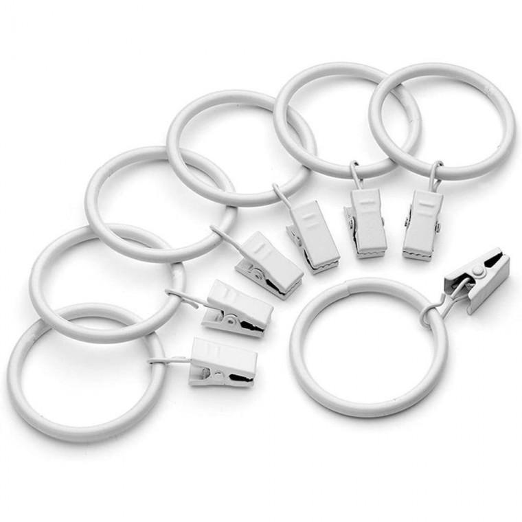 일반형 커튼 집게링 내경 25mm 20 pcs 고리 부자재 커튼링 액세서리 욕실 다용도