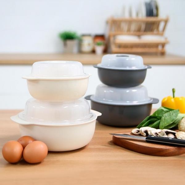 잔솔 전자렌지 찜기 2개세트 라면 계란찜 양배추 용기