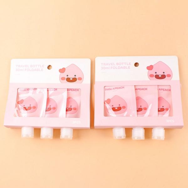 207E] 2800 카카오리틀프렌즈 여행용튜브 세트 30ml 3P 리틀어피치 (4개세트)