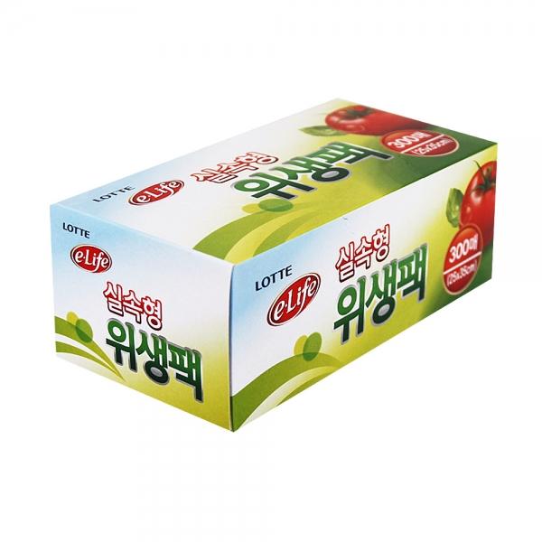 롯데위생팩(실속형)25x35x300매