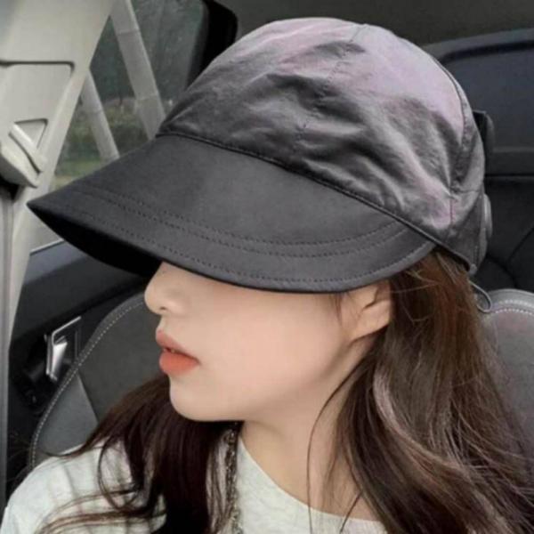 여성 캐주얼 공항 모자 벙거지 뒷쪽 밴딩 챙넓은 버킷햇 사계절 데일리 외출용 패션 벙거지 잡화 캡